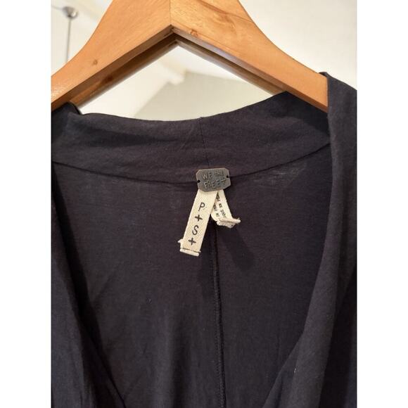 Free People We The Free Black Cowl Tee Short Sleeve Small - Picture 4 of 6